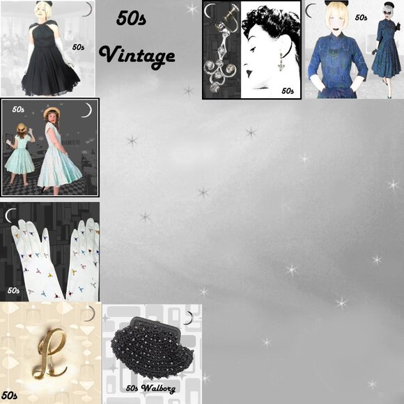 Vintage Rockabilly Dress Fit & Flare Aqua Cotton Eyelet 50s New Look VFG - Picture 13 of 16